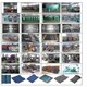 Concrete tile forming machine